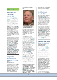 Jan. 21St Babbage’S Son IBM Antitrust Calculates Jan