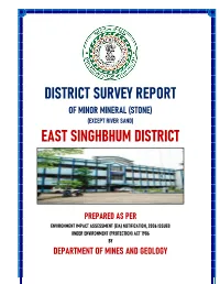 Of Minor Mineral (Stone) Department of Mines And