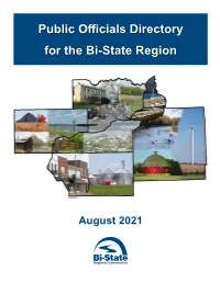 Pdf Public Officials Directory, August 2021