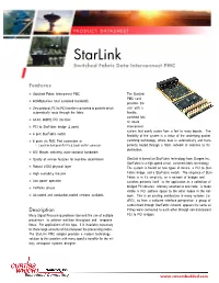 Starlink Switched Fabric Data Interconnect PMC