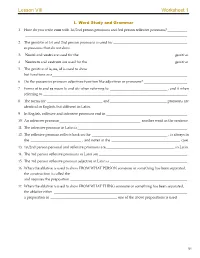 Student Workbook
