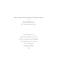 Supersymmetry Phenomenology in IIB String Theory