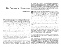 The Common in Communism Temporary Economic and Social Production