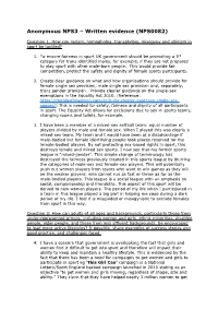 Written Evidence (NPS0082)