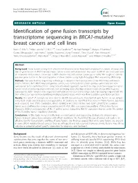 Identification of Gene Fusion Transcripts by Transcriptome Sequencing In