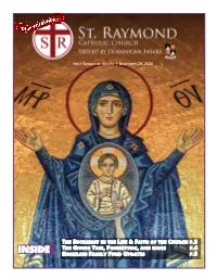 Inside Homeless Family Fund Updates P.5 2 Schedule Liturgy