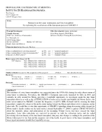 ISTITUTO DI RADIOASTRONOMIA the Director Via P