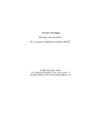 Narrative Weendigos