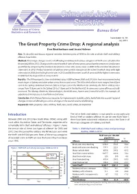 The Great Property Crime Drop: a Regional Analysis