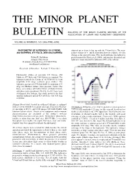 The Minor Planet Bulletin and How the Situation Has Gone from One Mt Tarana Observatory of Trying to Fill Pages to One of Fitting Everything In