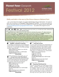 Walks and Talks in the West of the Brecon Beacons National Park