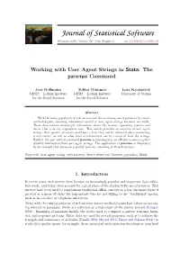 Working with User Agent Strings in Stata: the Parseuas Command