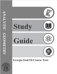 Analytic Geometry
