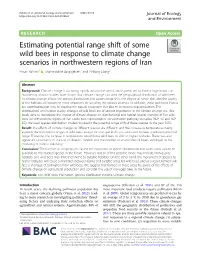 Estimating Potential Range Shift of Some Wild Bees in Response To