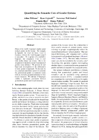 Quantifying the Semantic Core of Gender Systems