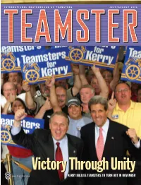 Kerry Rallies Teamsters to Turn out in November