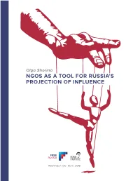Ngos As a Tool for Russia's Projection of Influence