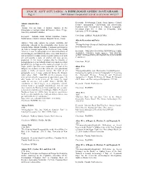 Rock Art Studies: a Bibliographic Database Page 1 800 Citations: Compiled by Leigh Marymor 04/12/17