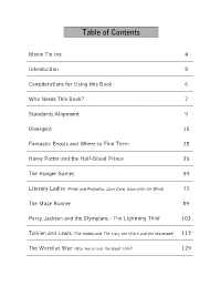 Table of Contents