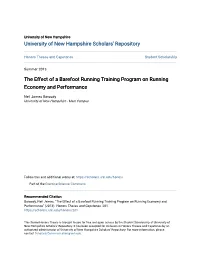 The Effect of a Barefoot Running Training Program on Running Economy and Performance