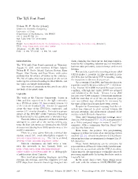 The TEX Font Panel