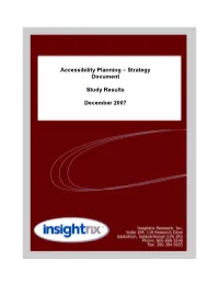 Accessibility Planning – Strategy Document