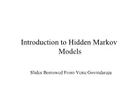 Introduction to Hidden Markov Models