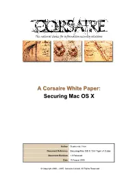 Securing Mac OS X 10.4 Tiger V1.0.Doc