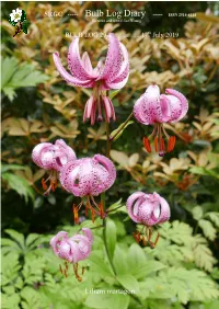 Srgc Bulb Log Diary