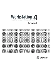 Vmware Workstation User's Manual