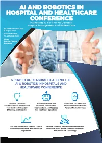 Ai and Robotics in Hospital and Healthcare Conference