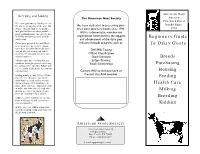 Beginners Guide to Dairy Goats