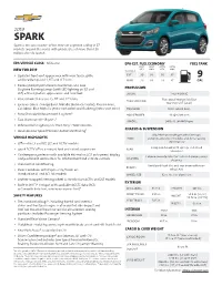 EPA VEHICLE CLASS: Mini-Car NEW for 2019 VEHICLE HIGHLIGHTS