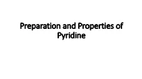 Preparation and Properties of Pyridine Pyridine