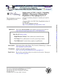 Regulation of Macrophages by IL-27 Identifies a Mechanism Of