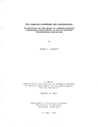 Submitted to the Faculty of Graduate Studies in Partial Fulfilment of the Requirements for the Degree Of