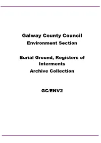 GC-ENV2 Burial Ground Registers of Interment 1931-2005