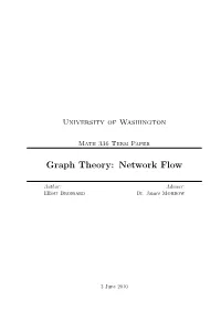 Graph Theory: Network Flow