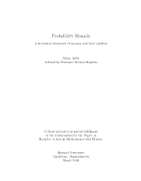 Probability Monads