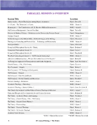 Session Information and Indicies