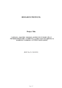 Study Protocol