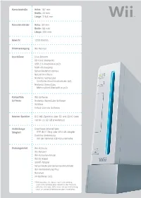 Console Size Console Stand Size Weight Input Connections