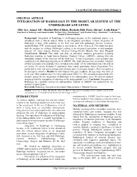 Integration of Radiology in the Modular System at the Undergraduate Level