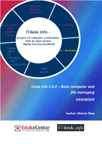 Linux Lite 1.0.2 – Basic Computer And