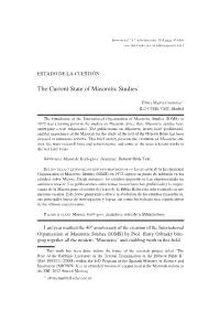 The Current State of Masoretic Studies*