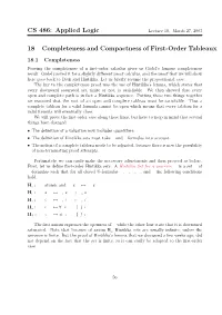 Completeness and Compactness of First-Order Tableaux