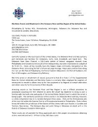 GSBB Ship Arrest and Attachments in Delaware River and Bay 2018(GFS)
