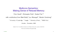 Multicore Semantics: Making Sense of Relaxed Memory
