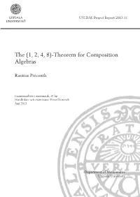 The (1, 2, 4, 8)-Theorem for Composition Algebras