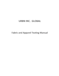 URBN Global Apparel Testing/Labeling Manual